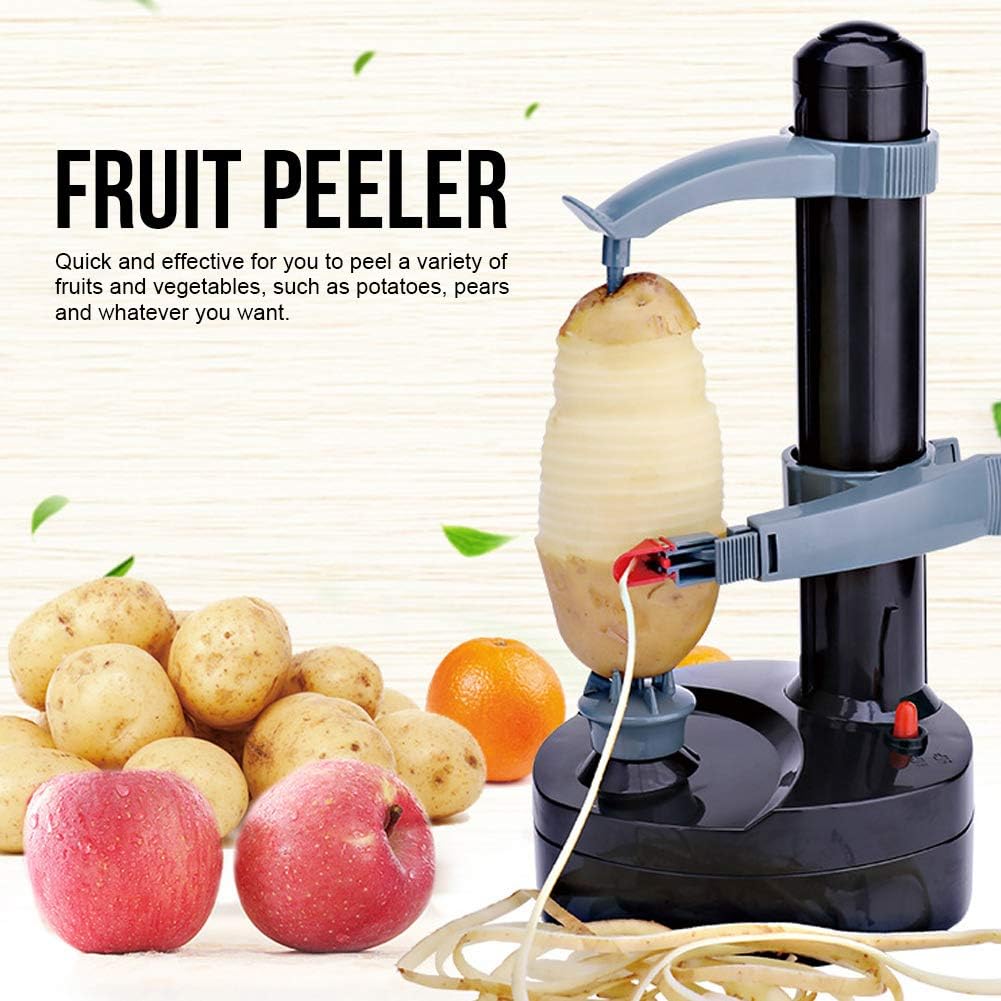 Electric Potato Peeler, Multifunctional Household Electric Fruit Potato Peeler Automatic Rotating - Image 4