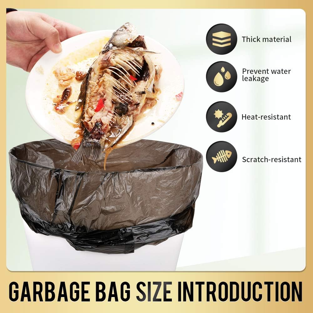 Small Trash Bags 240 Count Garbage Bags Waste Basket Liners for Bathroom, Kitchen,Bedroom - Image 4